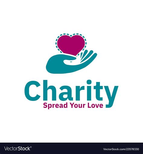 Charity Logo Design Inspiration Love Shape And Hand Design