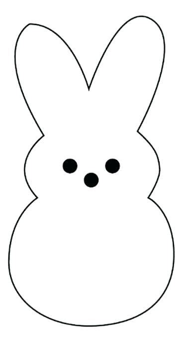 Peep Bunny Template Easter Bunny Crafts Spring Easter Crafts Easter