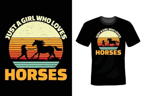 Horse T Shirt Design Vintage Typography 10771039 Vector Art At Vecteezy