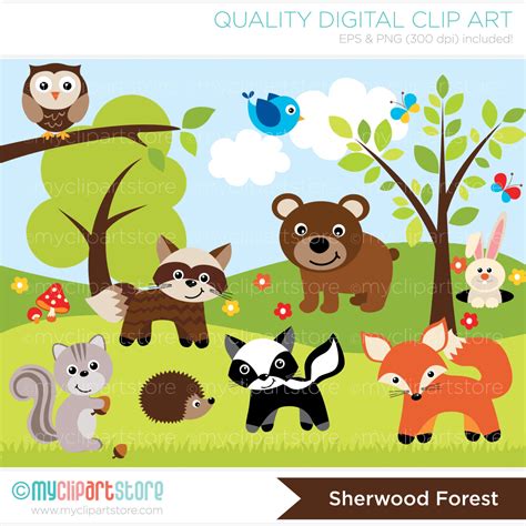 Forest Animal Clipart Clipart Suggest