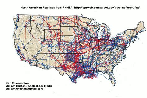 Pipelines In The Us Map Map