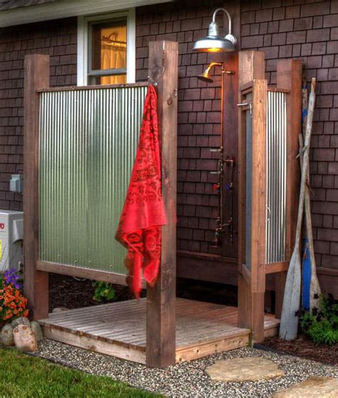 Ideas For Diy Outdoor Shower Plans Home Family Style And Art Ideas