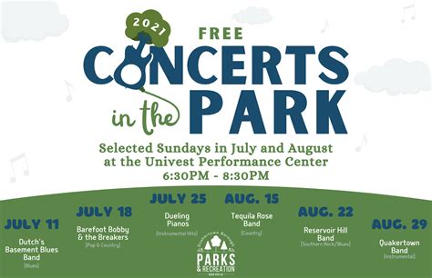 Free Concerts In The Park Quakertown Pa