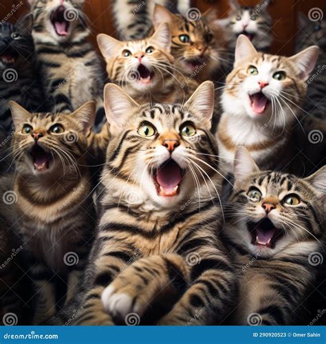 Feline Frenzy stock image. Image of attentiongrabbing - 290920523