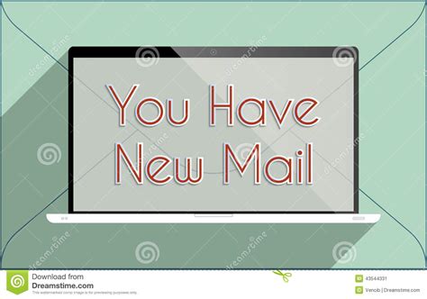 You Have New Mail Stock Vector - Image: 43544331