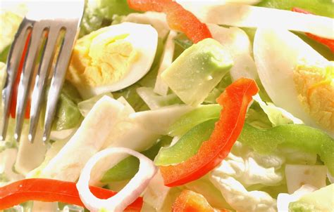 Salade De Chou Chinois Poivrons Et Avocats Recette De Salade De Chou