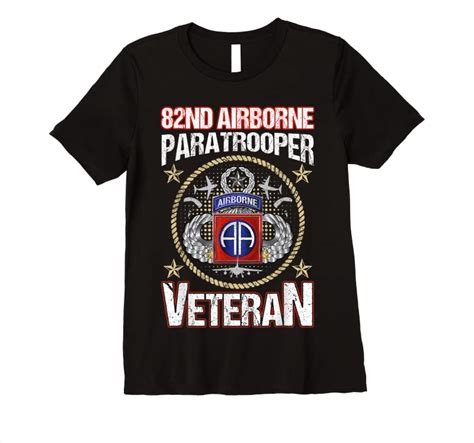 Perfect 82nd Airborne Paratrooper Veteran Vintage T Shirts Teesdesign