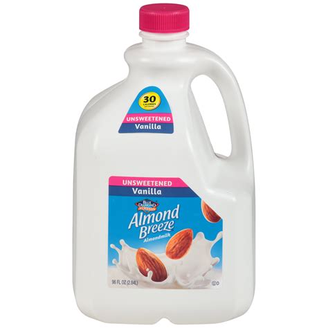 Almond Breeze Unsweetened Vanilla Almond Milk 96 Fl Oz Brickseek