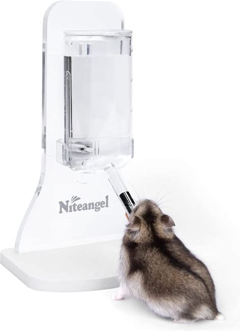Niteangel 80ml Hamster Water Bottle With Stand No Drip
