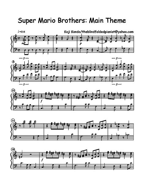 This is a super easy tutorial on how to play silent night on the piano / musical keyboard, using only the treble notes, or in other. music sheet - mario songs | Mario songs, Song sheet, Super mario brothers