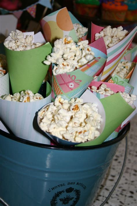 Delicious Popcorn Cones