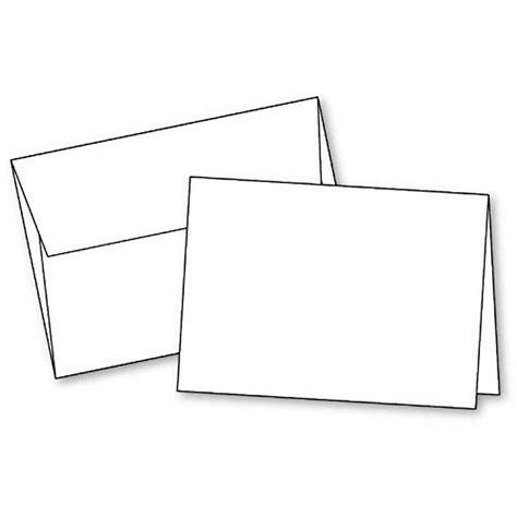 Blank White Invitation Cards With Envelopes All Occasions 10x7 5