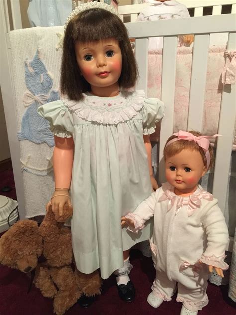 this is a 1959 ideal patty play pal with twist wrists she is pictured with an ideal kissy doll