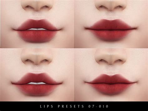 Female Lips Presets 07 010 Lutessasims