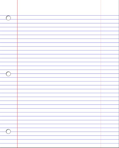 Free Printable Notebook Paper