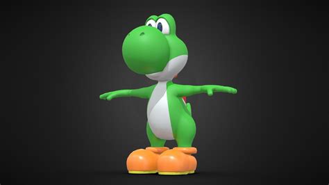 Yoshi Character From Super Mario Buy Royalty Free 3d Model By Nigam