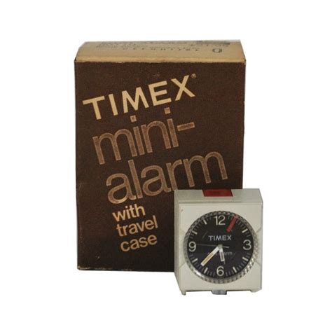 New Old Stock Timex Mini Alarm Clock 1970s Travel Alarm W