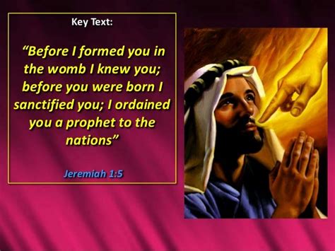 01 The Prophetic Calling Of Jeremiah
