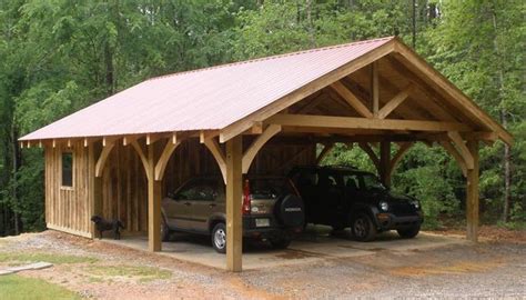 Attached Wood Carports