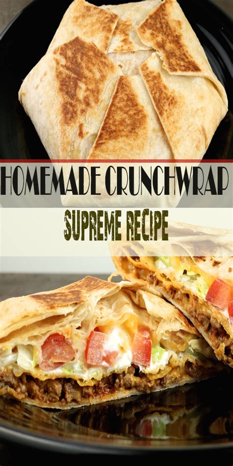 I understand that this is homemade, and supposed to be better for you, but if you check the taco bell nutrition, their crunchwrap supreme actually has way less calories (530) and fat (21g)…any suggestions on making this healthier without sacrificing taste? HOMEMADE CRUNCHWRAP SUPREME RECIPE | Crunchwrap recipe ...