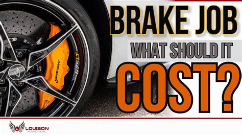 How Much Should A Brake Job Cost You Youtube