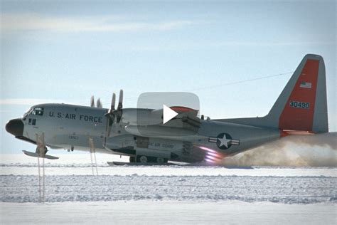 This Is What Happens When You Add Skis And 8 Rockets To A C 130