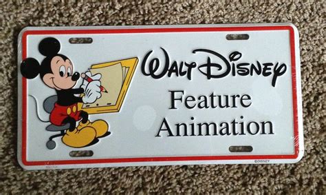 Walt Disney Feature Animation License Plate 1912678130