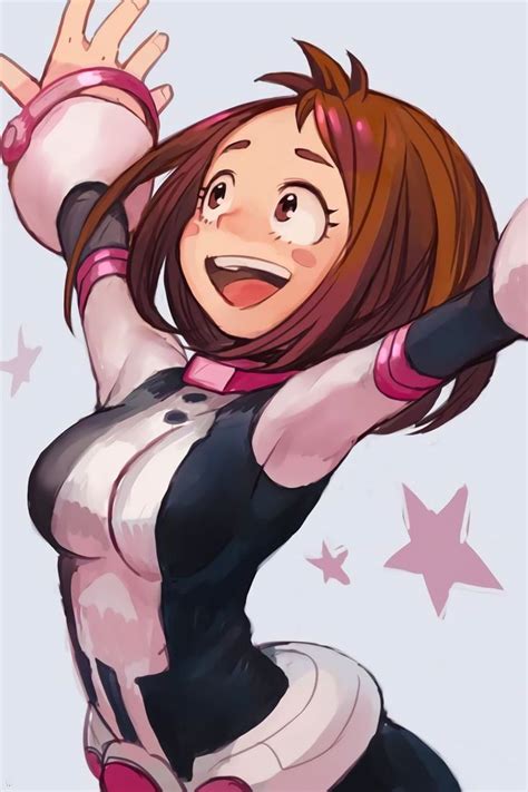 Heroaca Ochako By Hankuri Kawaii Anime My Hero Academia Hero