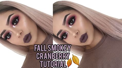 Fall Cranberry Smokey Eye Makeup Tutorial Youtube