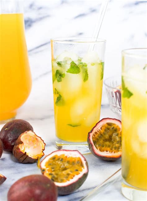 How To Make Passion Fruit Juice Easy Passion Fruit Recipe