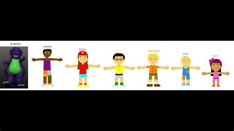 Barney And The Backyard Gang 1988 Cgi Characters Example Youtube
