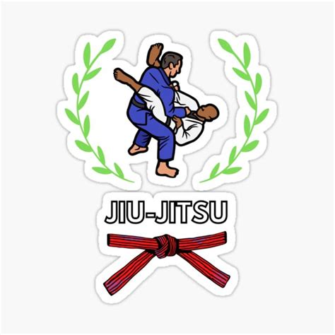 Cool Jiu Jitsu Logo Sticker For Sale By Limit Stone Redbubble
