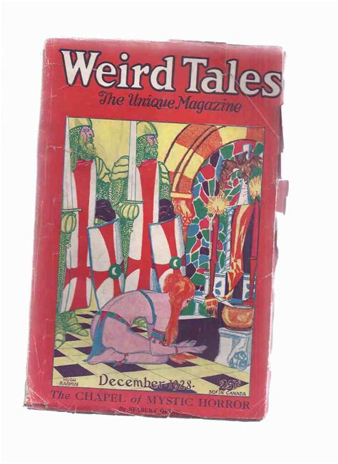 Weird Tales Pulp Volume Xii 12 6 December 1928 Inc Copper Bowl Chapel Of Mystic Horror