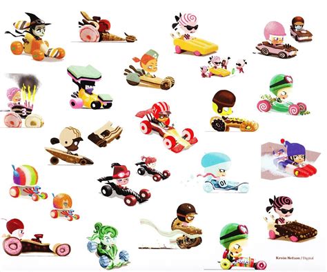 Sugar Rush Kart Racing Game Disney Concept Art Character Design