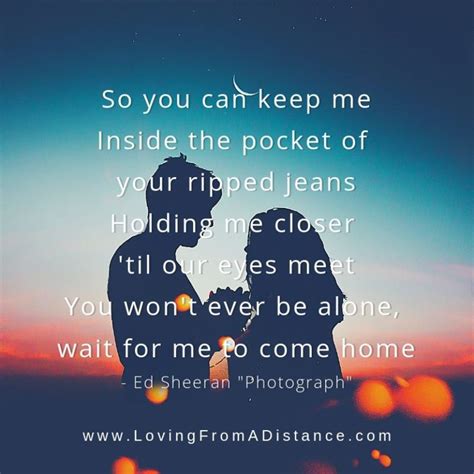 Wait For Me To Come Home Long Distance Relationship Song Lyrics