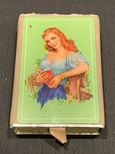 Vintage Pin Up Girl Playing Cards Deck 1950s 3765084319