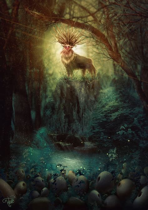 Spirit Of Forest Princess Mononoke By Killergreenwp On Deviantart