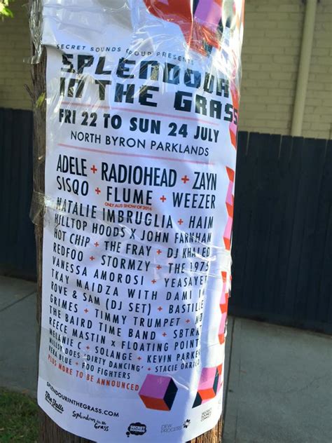 It was held on 19 to 21 july, 2019 at north byron parklands, byron bay, new south wales, australia. Splendour In The Grass Posters In Sydney Deliver Our Dream Line-Up - lifewithoutandy