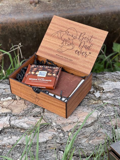 Wooden Personalized Memory Keepsake Box Fathers Day T For Etsy