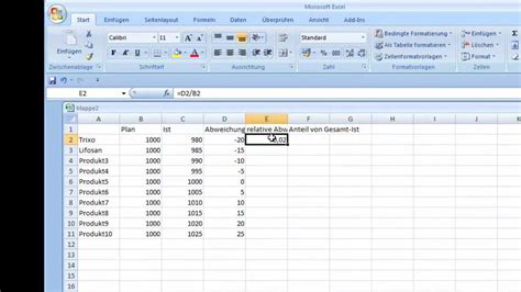 Formulas perform calculations in excel. Erstellung der ersten Formel mit Excel - YouTube