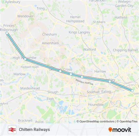 Chiltern Railways Route Schedules Stops And Maps Princes Risborough