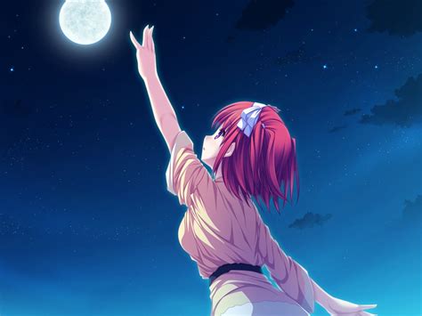Jaeger sixth image 2679699 zerochan anime image board. Red haired female anime reaching moon poster HD wallpaper ...