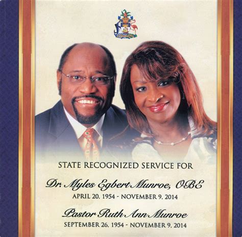 State Recognized Service For Dr Myles And Pastor Ruth Munroe By