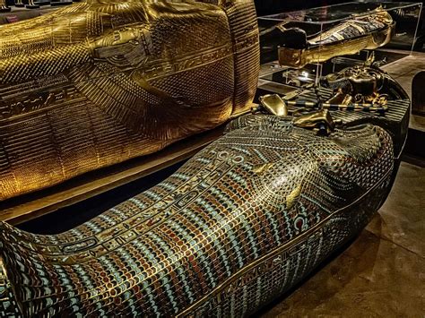 King Tutankhamuns First Inner Coffin New Kingdom 18th Dynasty Egypt