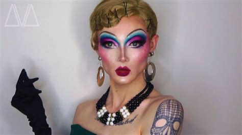 Drag Eye Makeup 1930s Vintage Glam Drag Queen Makeup Transformation