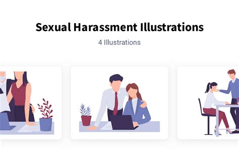 Premium Sexual Harassment Illustration Pack From People Illustrations