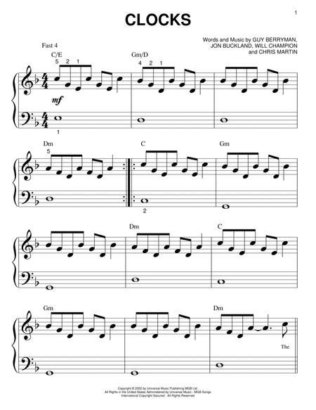Clocks By Coldplay Will Champion Digital Sheet Music For Download