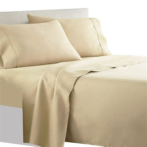 Luxury Split Queen Bed Sheet Set Solid 340 Thread Count