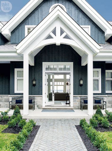 39 Best Navy Blue Houses With White Trim Images Exterior House Colors