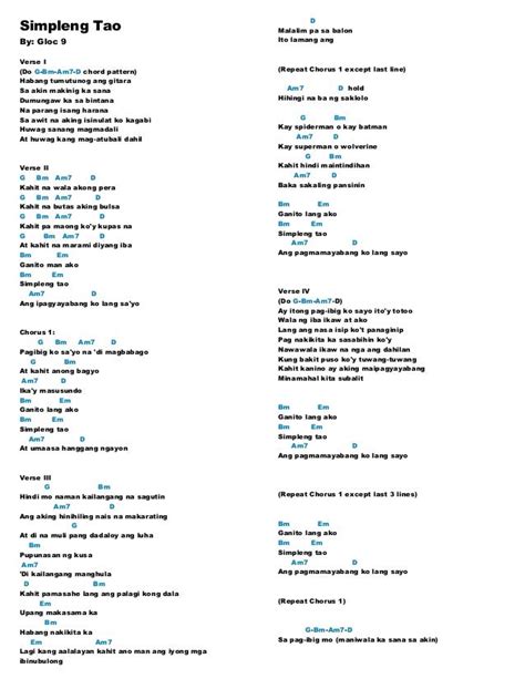 Your Song Lyrics And Chords Parokya Ni Edgar Sheet And Chords Collection